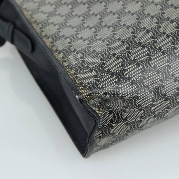 CELINE Macadam Canvas Shoulder Bag Coated Canvas Navy - Picture 14 of 16